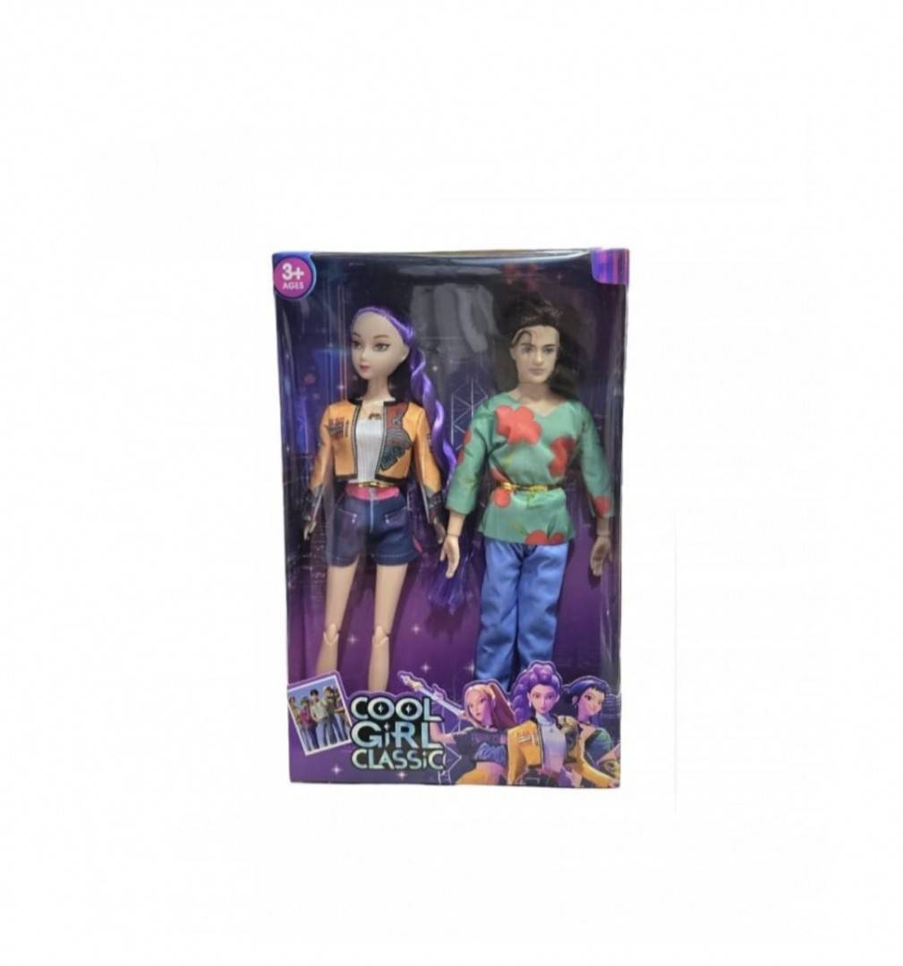 Set 2 Papusi, K Pop Demon, muzicale, multicolor, 29 cm