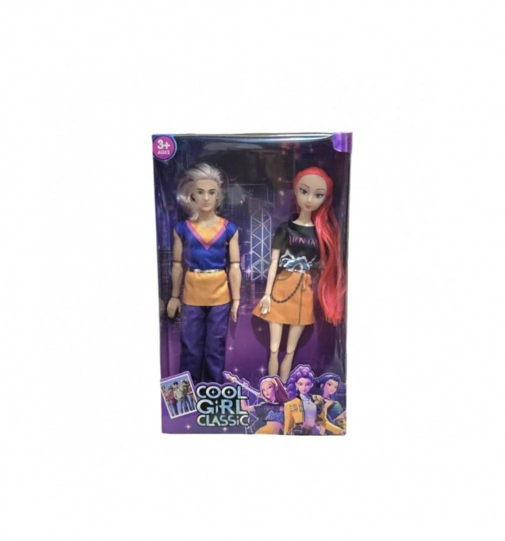 Set 2 Papusi, K Pop Demon, muzicale, multicolor, 29 cm