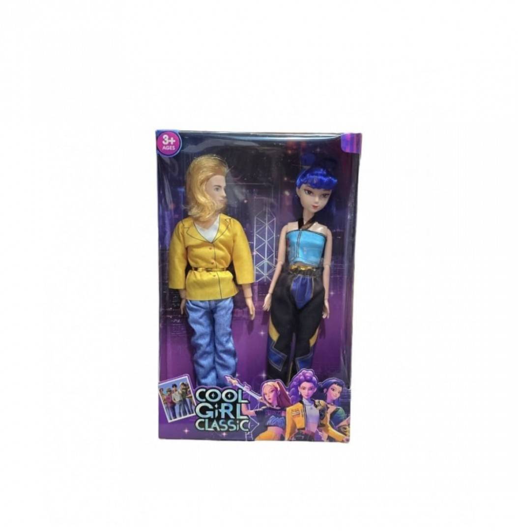 Set 2 Papusi, K Pop Demon, muzicale, multicolor, 29 cm