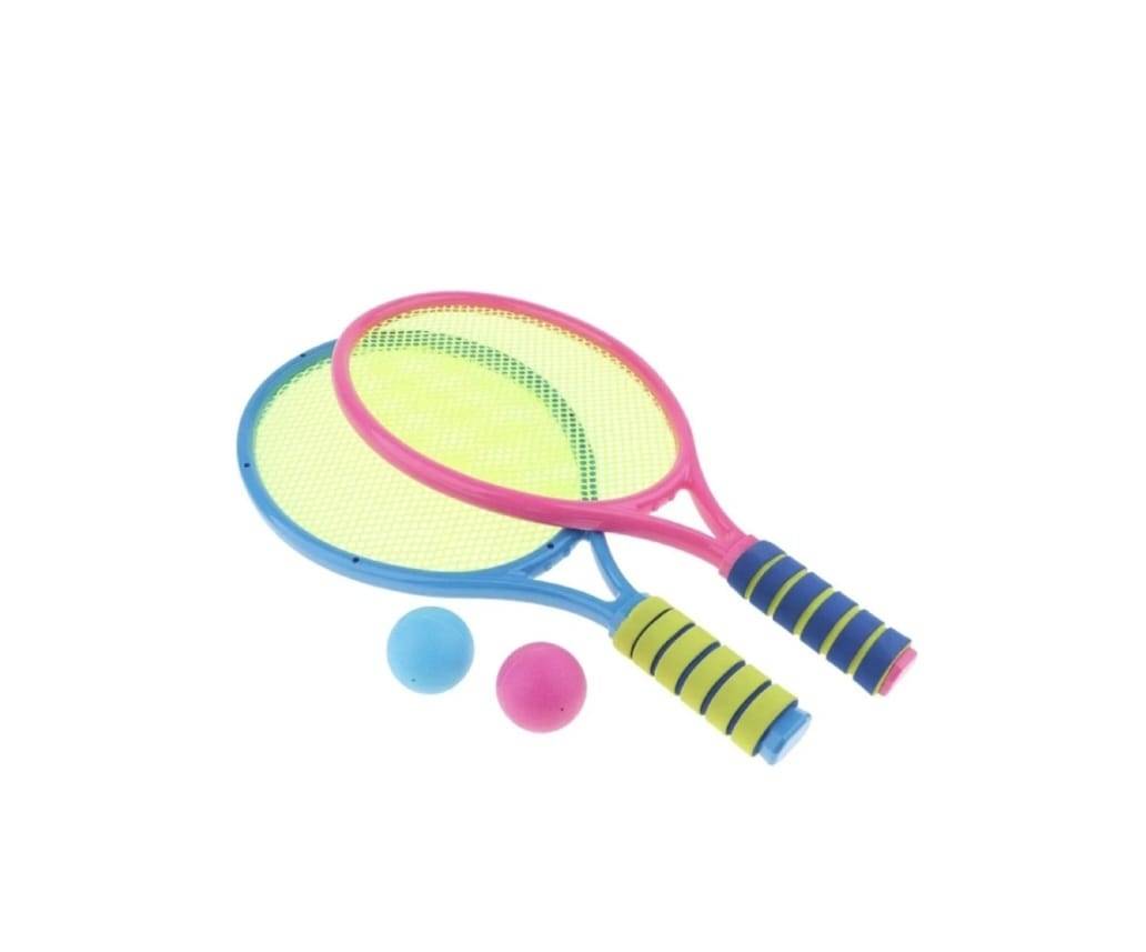 Set 2 rachete tenis pentru copii, multicolor, 43 cm, 5 ani+