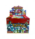 Set 24 Pliculete Pokemon, cu figurina si cartonase supriza, multicolor, 7 cm