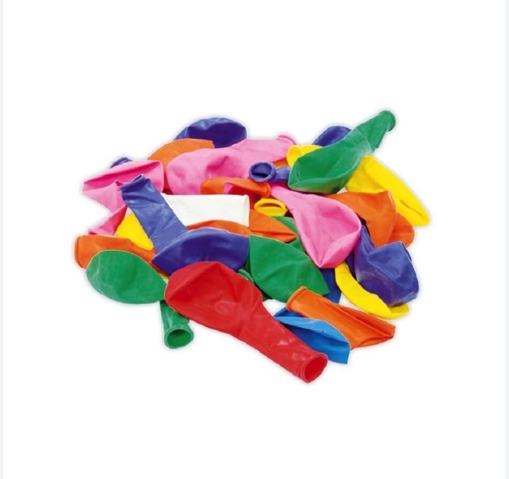 Set 25 Baloane cu pompa de mana, Party, multicolor, diametru 25 cm