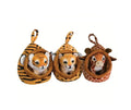 Set 3 Animale de plus, cu cosulet, multicolor, 18 cm