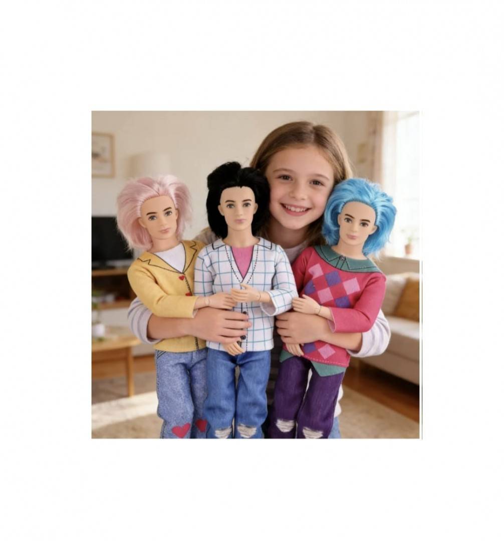Set 3 Baieti, K-POP Witch Hunter Girl Group, multicolor, 29 cm