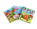 Set 3 carticele educative cu pagini chitaitoare si fosnaitoare pentru bebelusi, multicolor, 12 cm