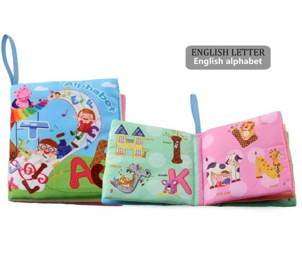 Set 3 carticele educative cu pagini chitaitoare si fosnaitoare pentru bebelusi, multicolor, 12 cm
