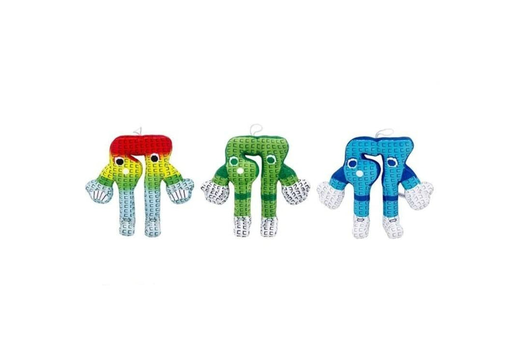 Set 3 Figurine de plus, Brainrot Rainbow 67, multicolor, 24 cm