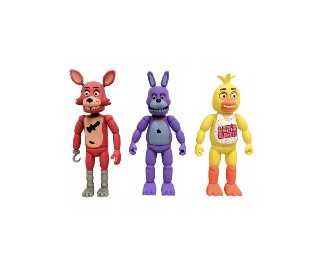 Set 3 Figurine Freddy, prietenii lui Bonnie, multicolor, 17 cm