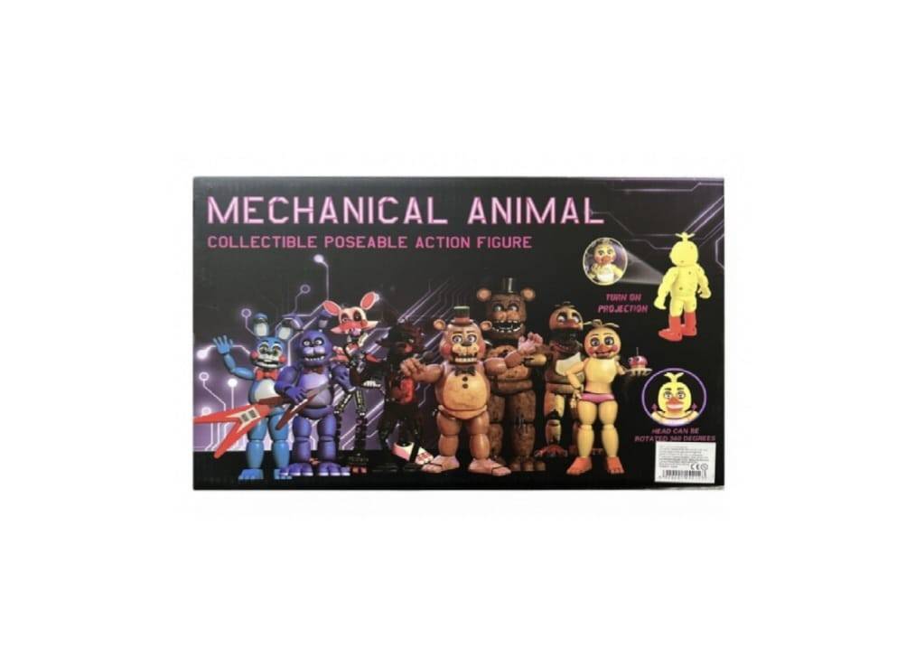 Set 3 Figurine Freddy, prietenii lui Bonnie, multicolor/galben, 17 cm