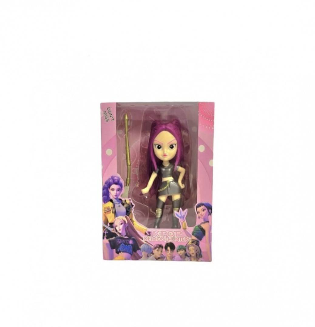Set 3 figurine, K Pop Demon Hunter Girl, MASHASHOP, roz/multicolor, 18 cm