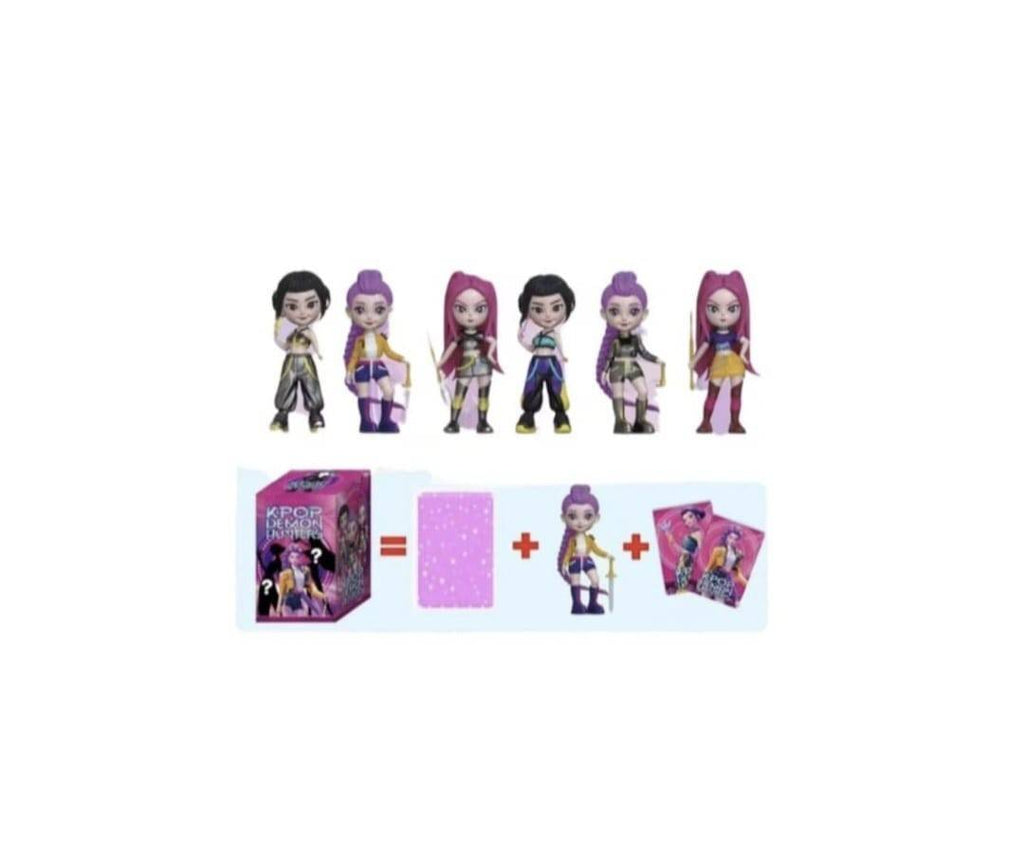 Set 3 Figurine Surpriza, Demont Hunters Advent Kpop, MASHASHOP, multicolor, 10 cm