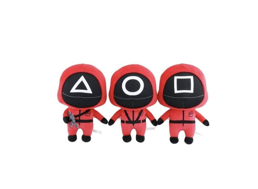 Set 3 jucarii Squid Game, MASHASHOP, multicolor, 45 cm