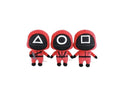 Set 3 jucarii Squid Game, MASHASHOP, multicolor, 45 cm