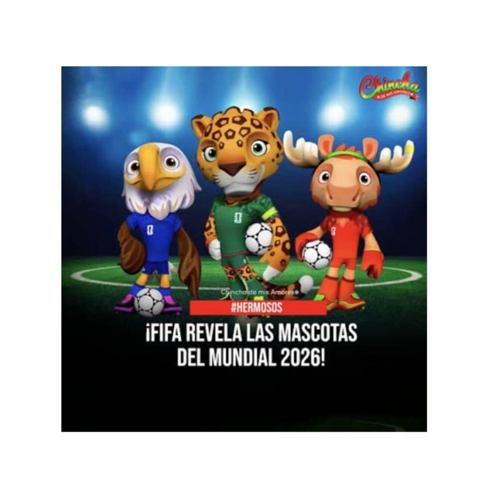 Set 3 Mascote de plus, Cupa Mondiala, FIFA 2026, multicolor, 26 cm