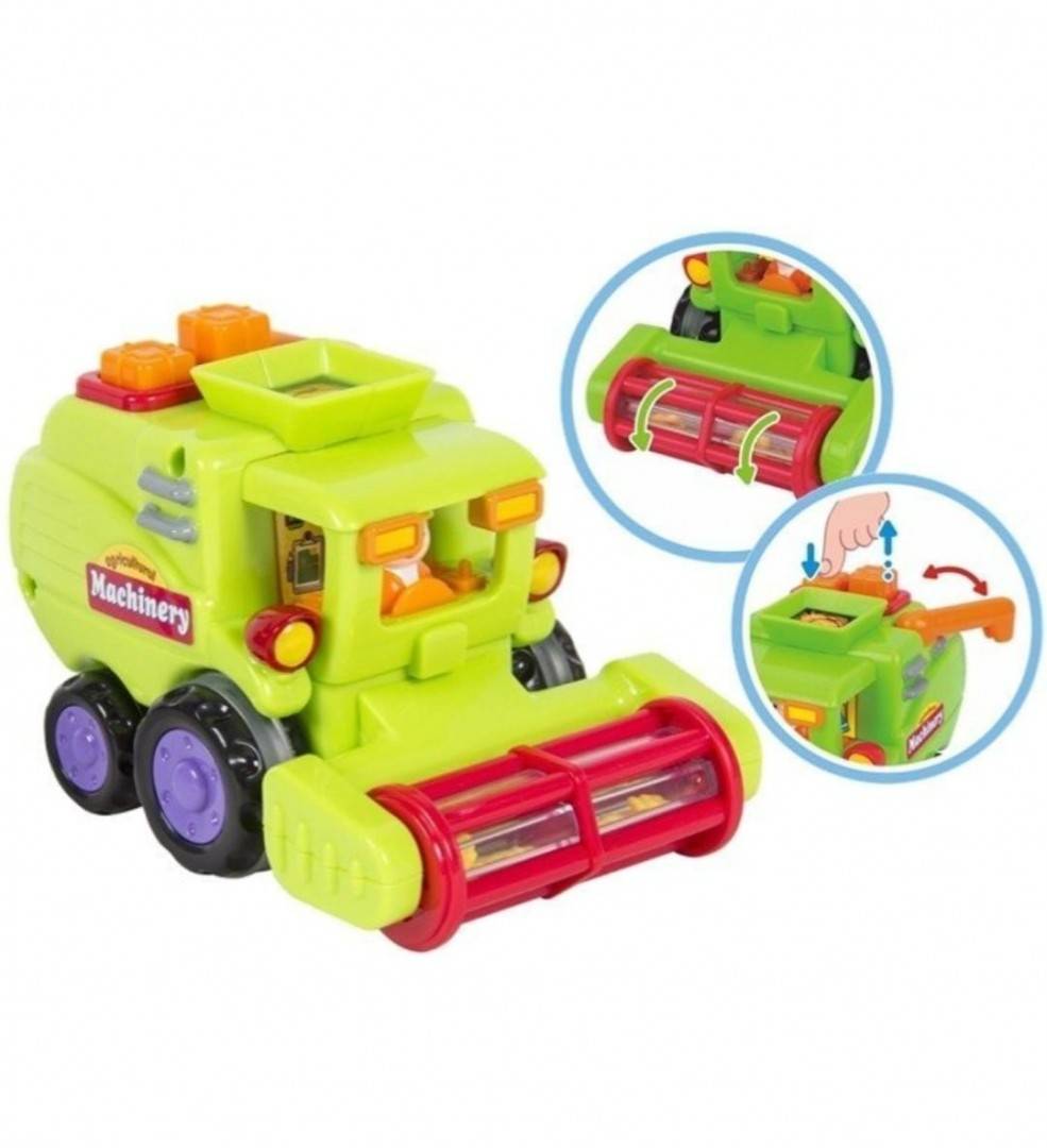 Set 3 Masinute utilitare interactive pentru copii, Hola, multicolor, 12 cm