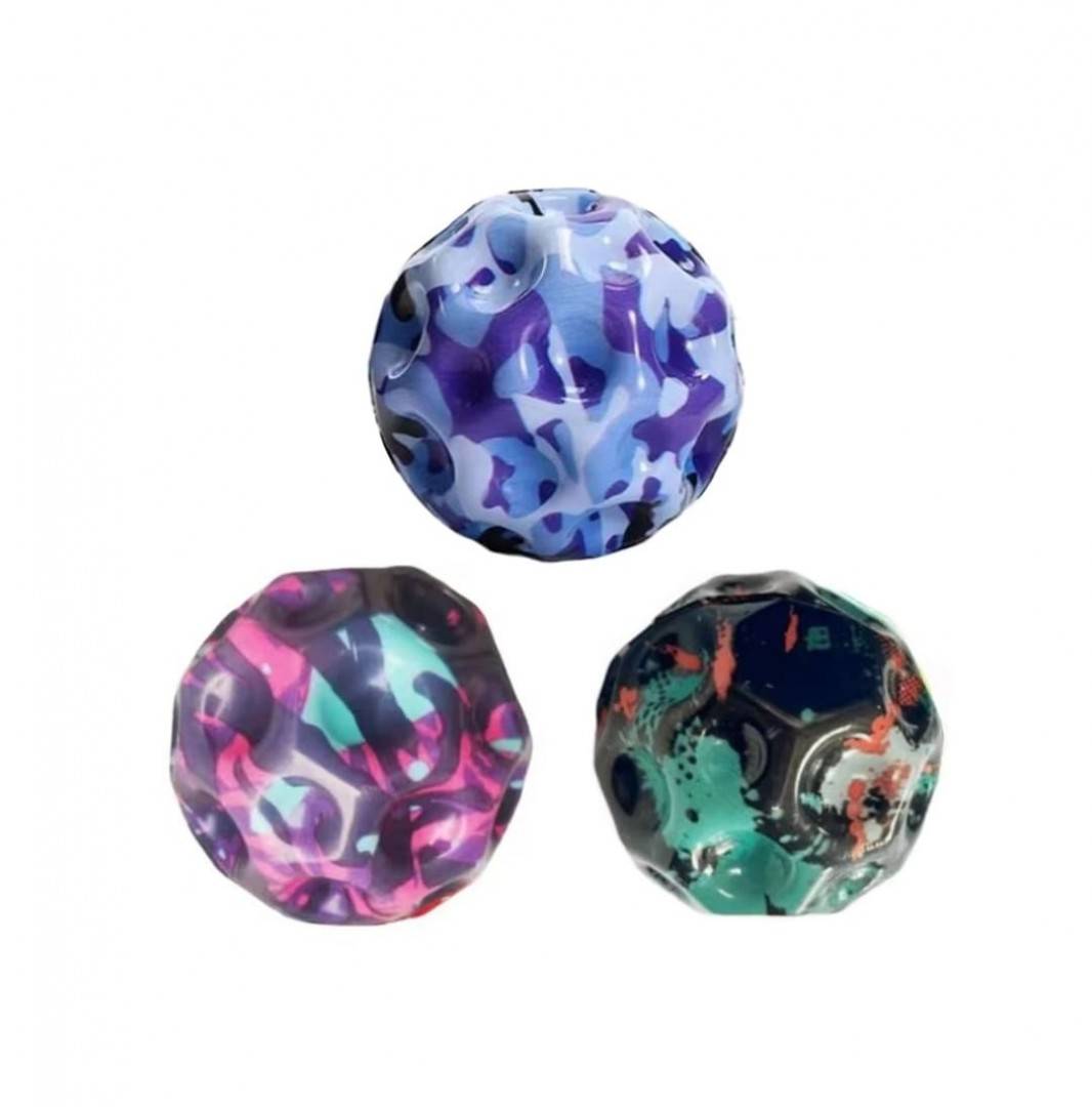 Set 3 mingi Saltarete, Super Space Ball, multicolor, 7 cm