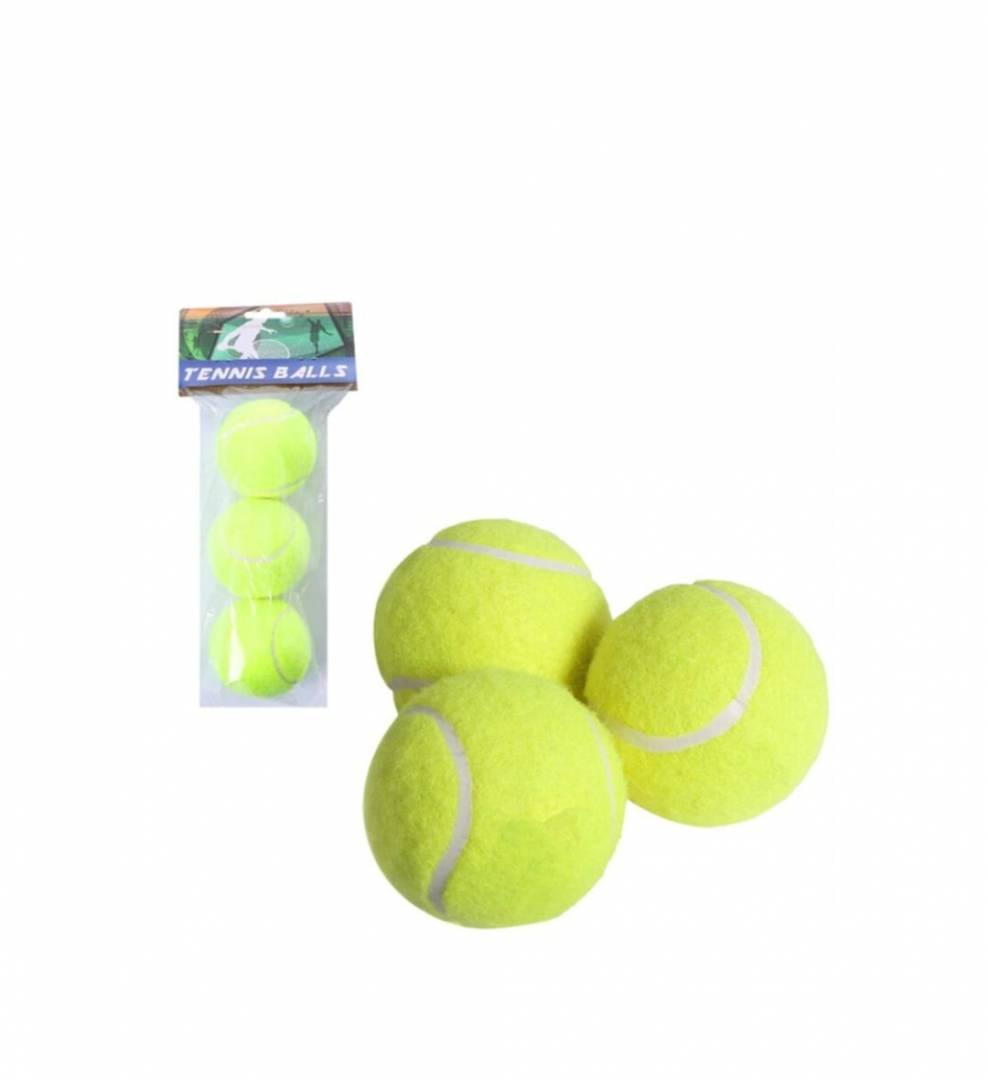 Set 3 mingi tenis pentru copii, multicolor