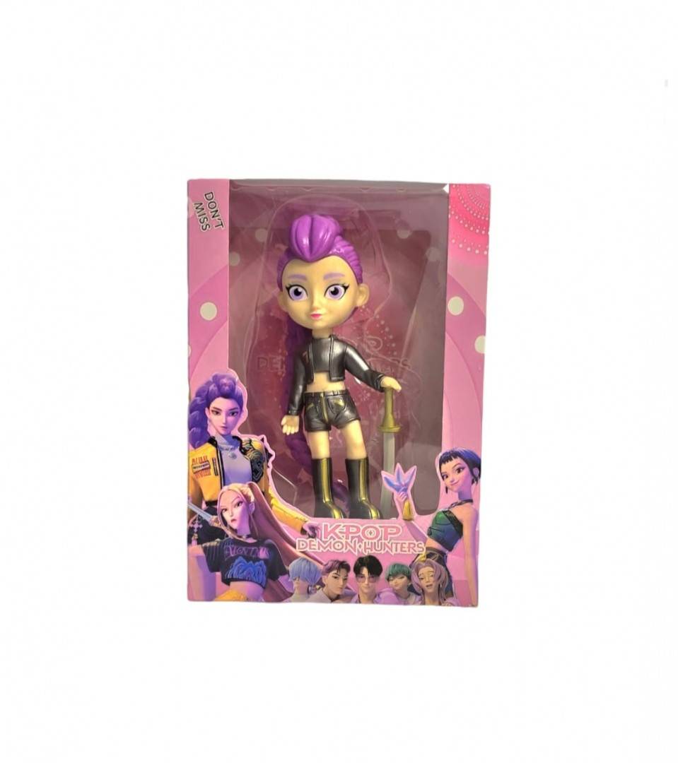 Set 3 figurine, K Pop Demon Hunter Girl, MASHASHOP, roz/multicolor, 18 cm