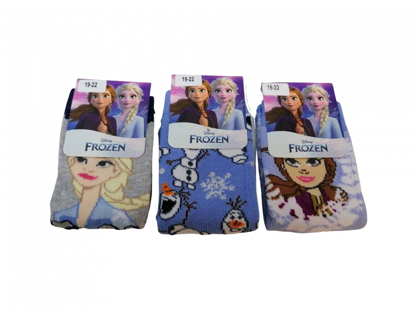 Set 3 Perechi de sosete, Frozen, multicolor, 19 - 22 EU