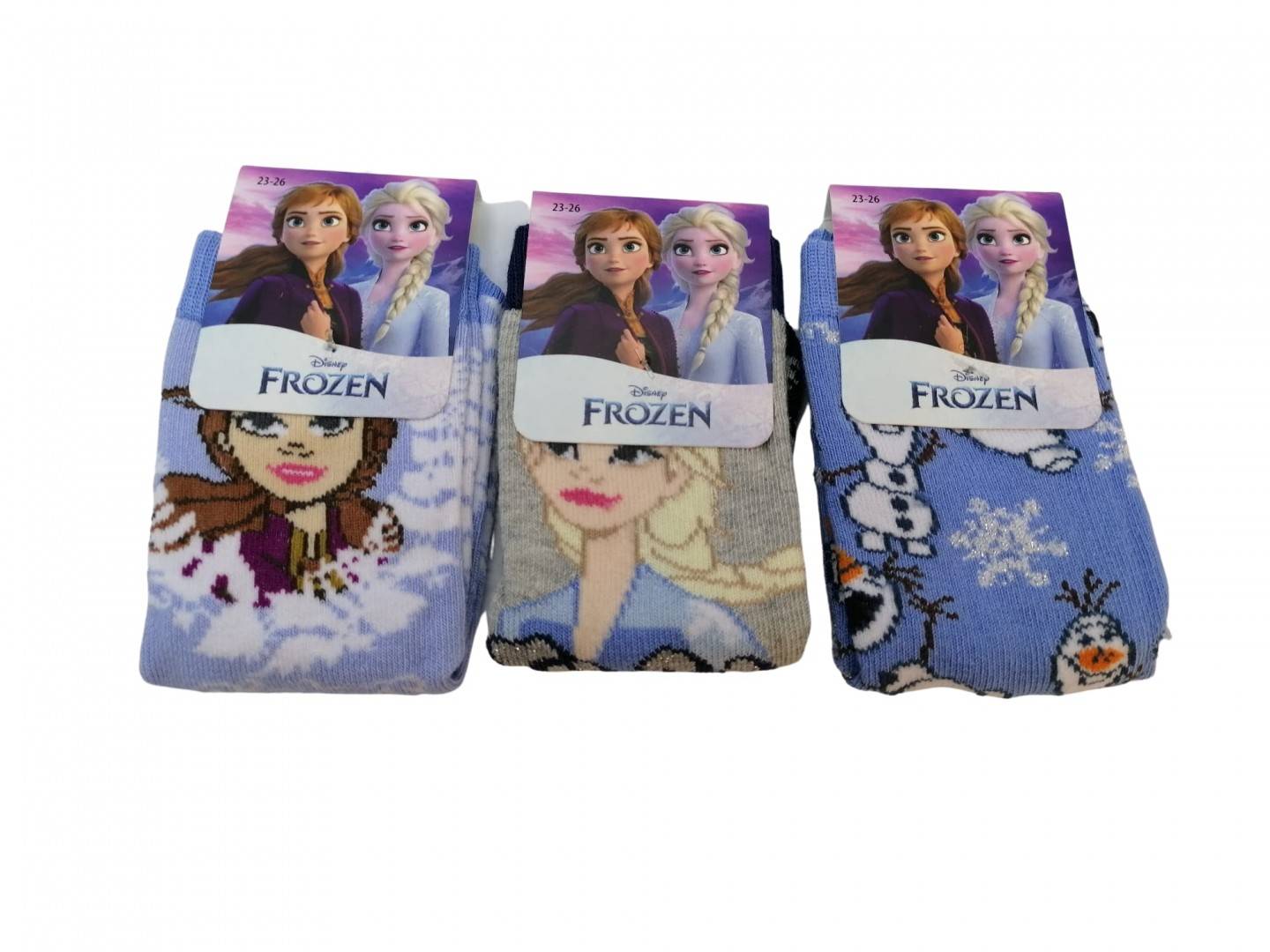 Set 3 Perechi de sosete, Frozen, multicolor, 23 - 26 EU