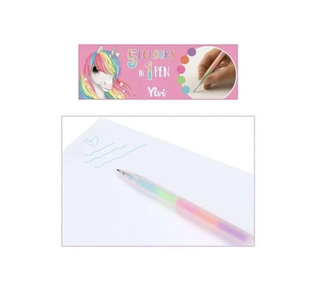 Set 3 Pixuri cu gel, Unicorn, MASHASHOP, multicolor