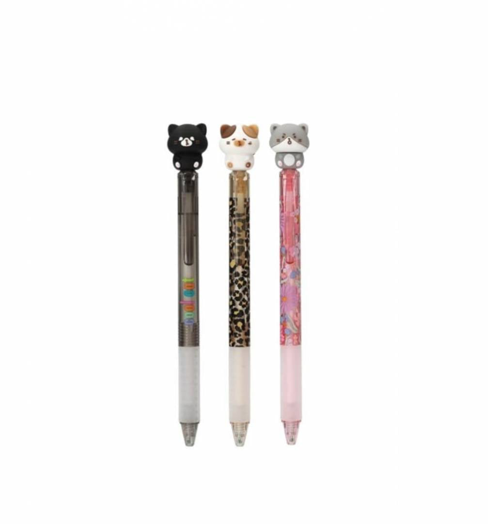 Set 3 Pixuri gel, TOPModel, PENfection Cat Topper, multicolor