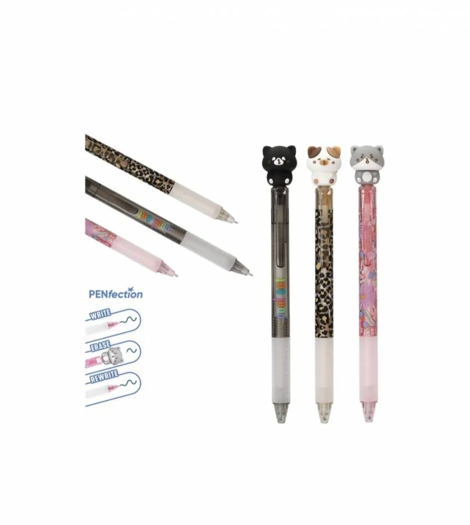 Set 3 Pixuri gel, TOPModel, PENfection Cat Topper, multicolor