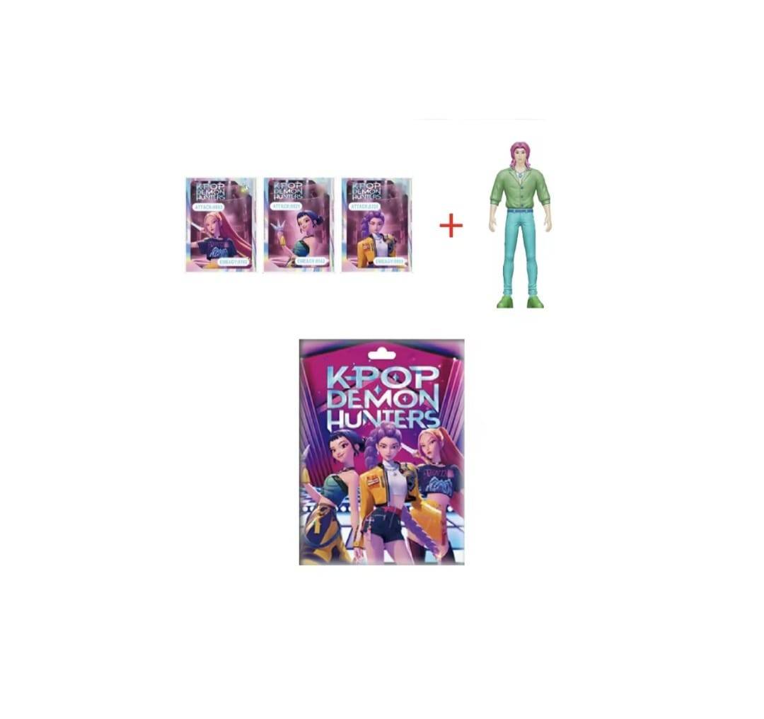 Set 3 Pliculete Surpriza, Demont Hunters Advent Kpop, MASHASHOP, multicolor, 10 cm
