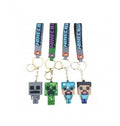 Set 4 Brelocuri, Minecraft, multicolor, 11 cm
