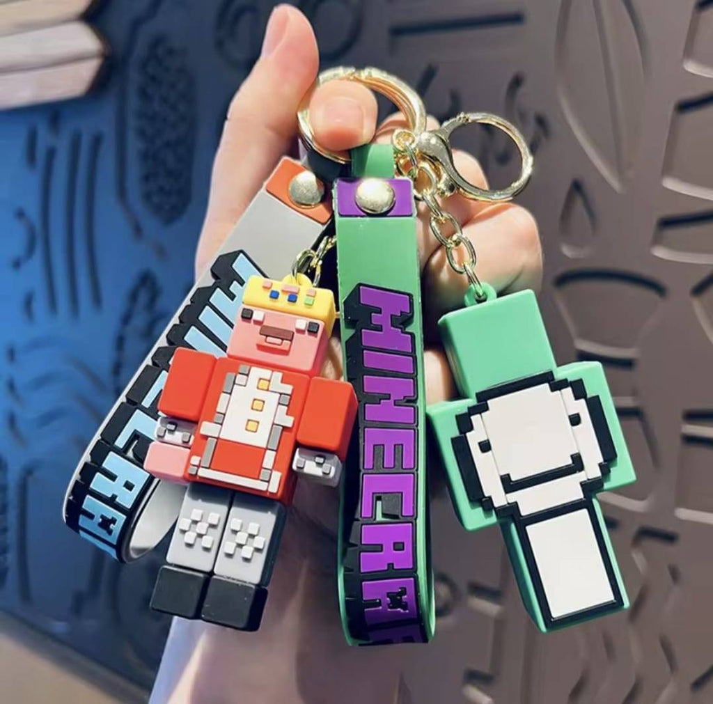 Set 4 Brelocuri, Minecraft, multicolor
