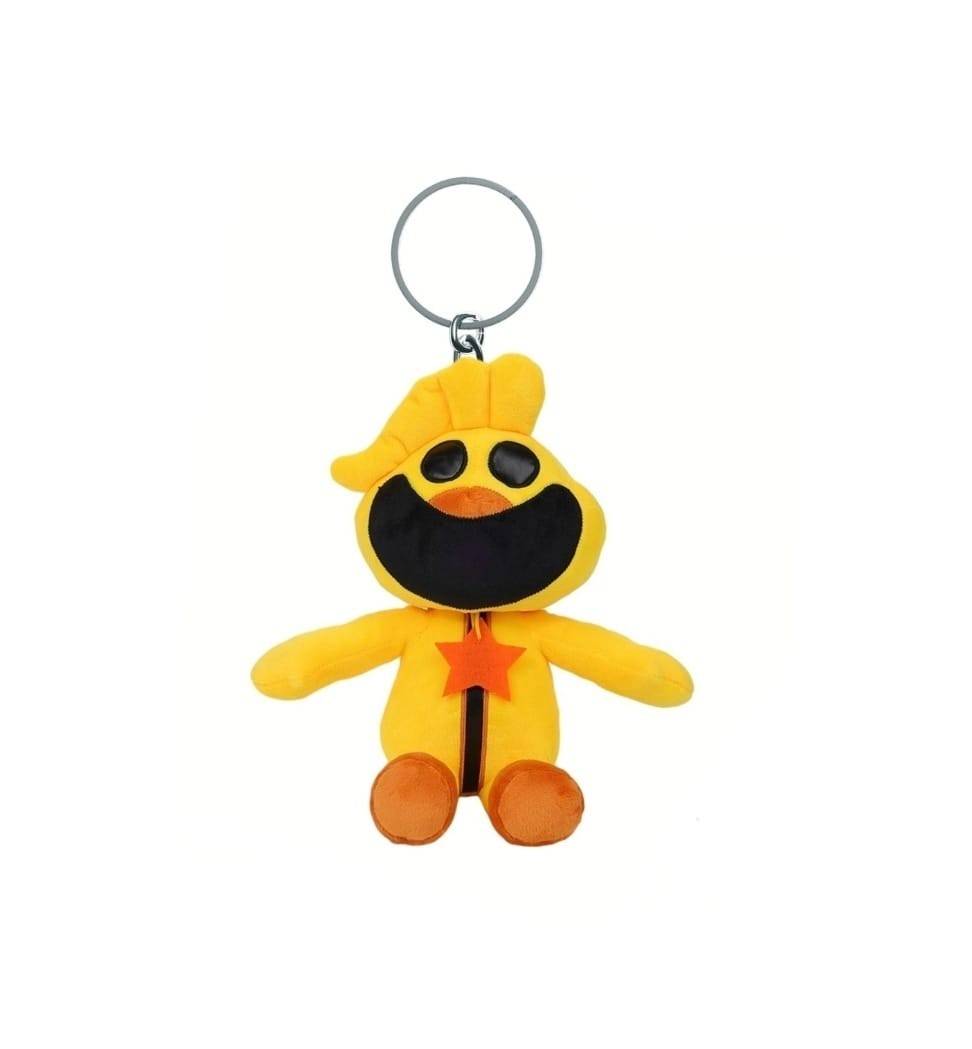 Set 4 Figurine de plus, The Smiling Critters, tip breloc, portocaliu/galben, 18 cm