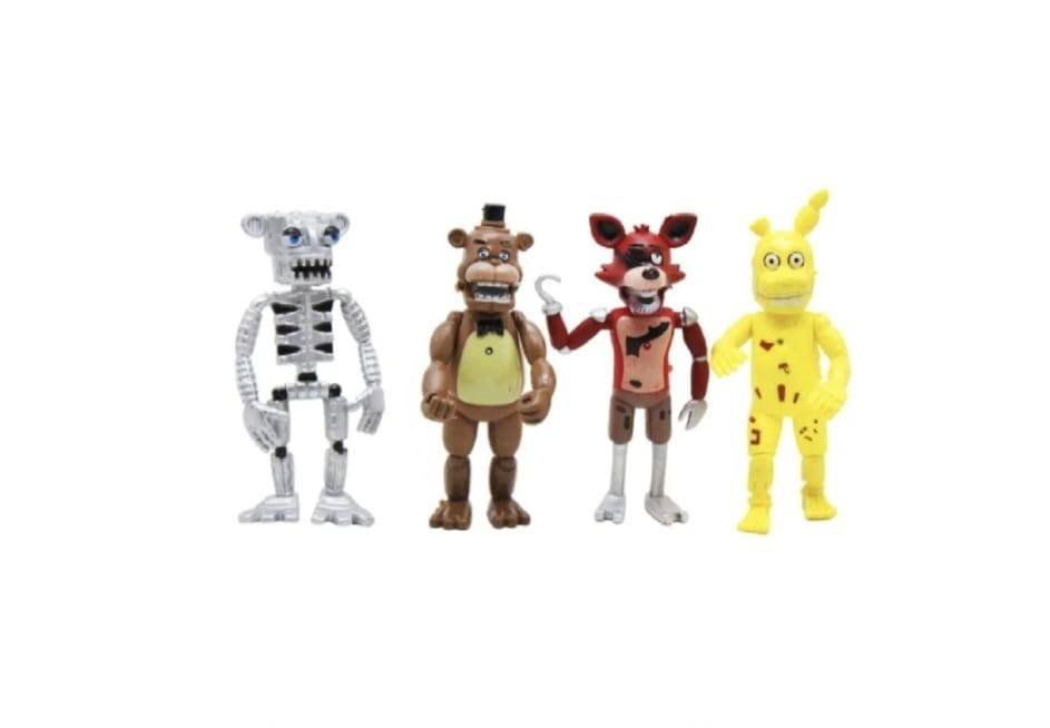 Set 4 figurine FNAF Five Nights At Freddy's, multicolor, 9 cm