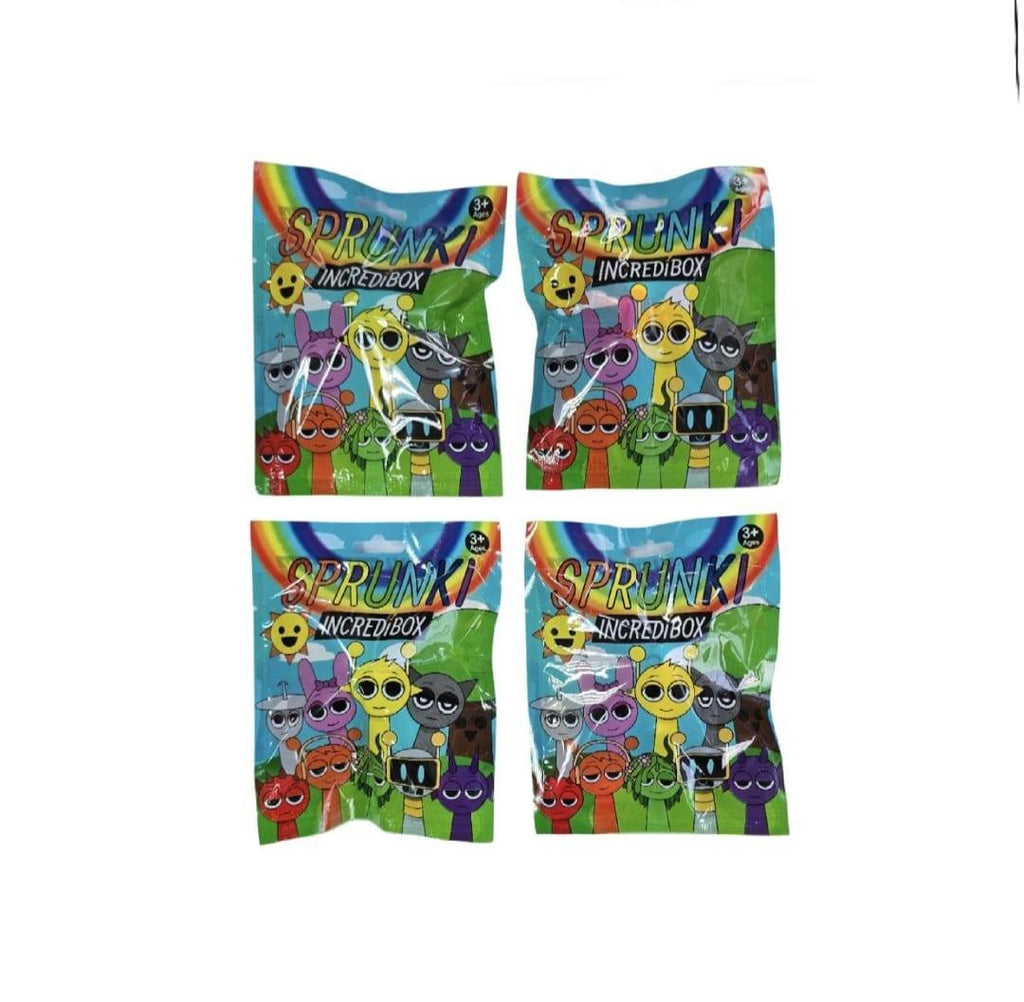 Set 4 Figurine Sprunki, cartonase supriza, MASHASHOP, multicolor, 7 cm