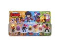 Set 4 Figurine tip Brawl Stars, 3 accesorii, albastru, 7 cm