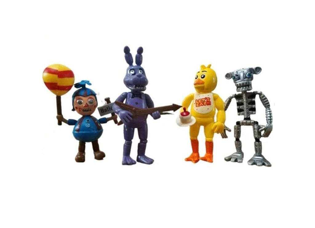 Set 4 Figurine, tip Fnaf, multicolor, 9 cm