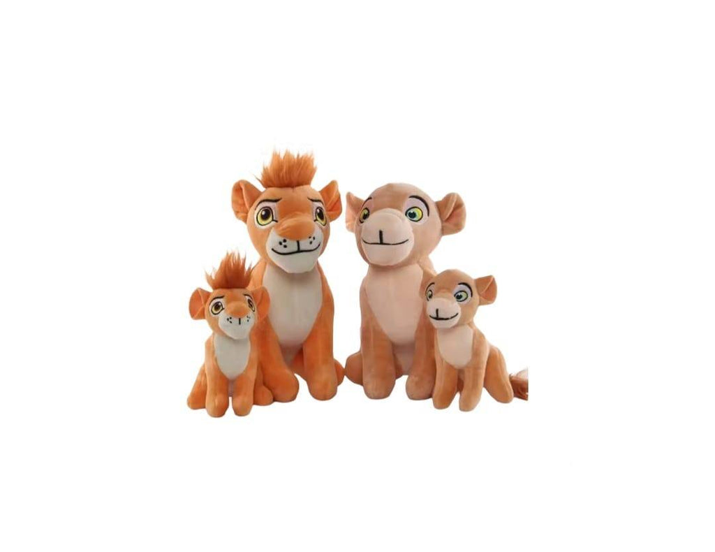 Set 4 jucarii de plus, Familia Garda Felina, multicolor, 21 cm - 12 cm