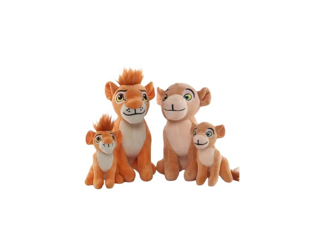 Set 4 jucarii de plus, Familia Garda Felina, multicolor, 21 cm - 12 cm