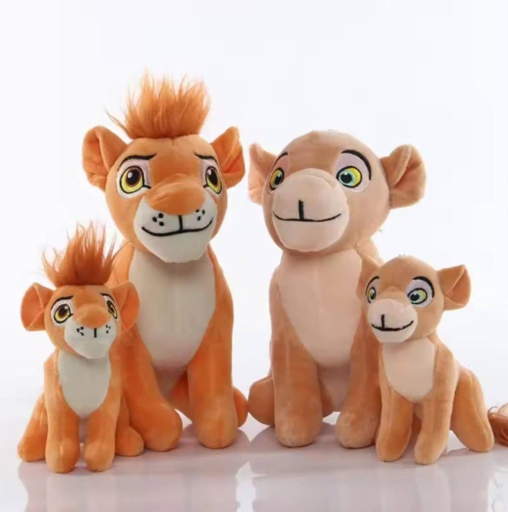 Set 4 jucarii de plus, Familia Garda Felina, multicolor, 21 cm - 12 cm