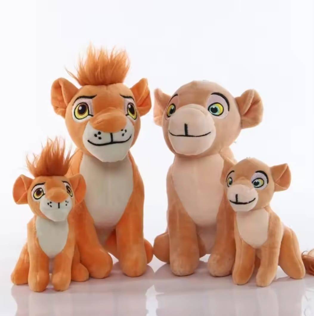 Set 4 jucarii de plus, Familia Garda Felina, multicolor, 21 cm - 12 cm