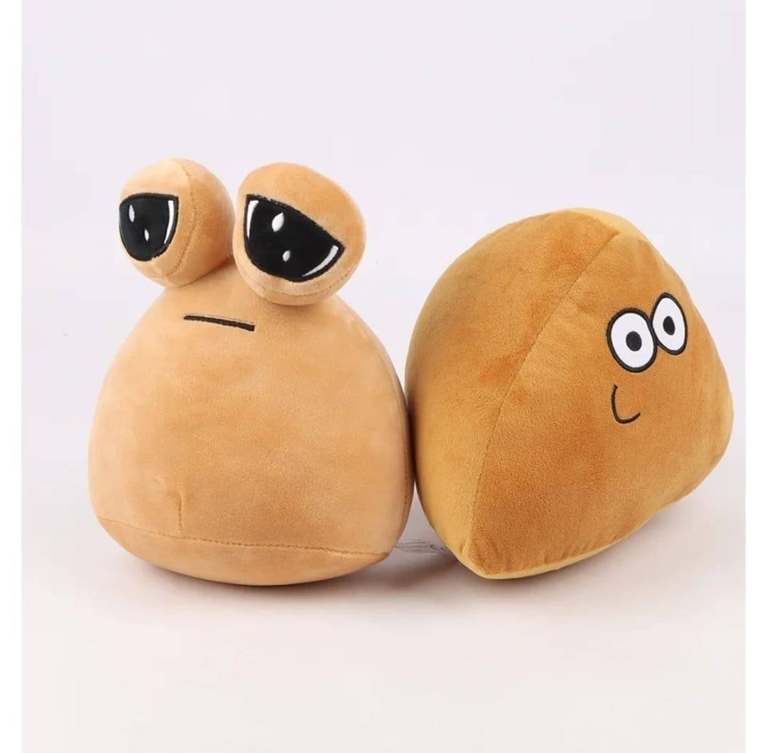 Set 4 jucarii de plus, Pou, multicolor, 21 cm