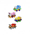 Set 4 locomotive metalice cu magnet, tip Mickey Mouse, multicolor