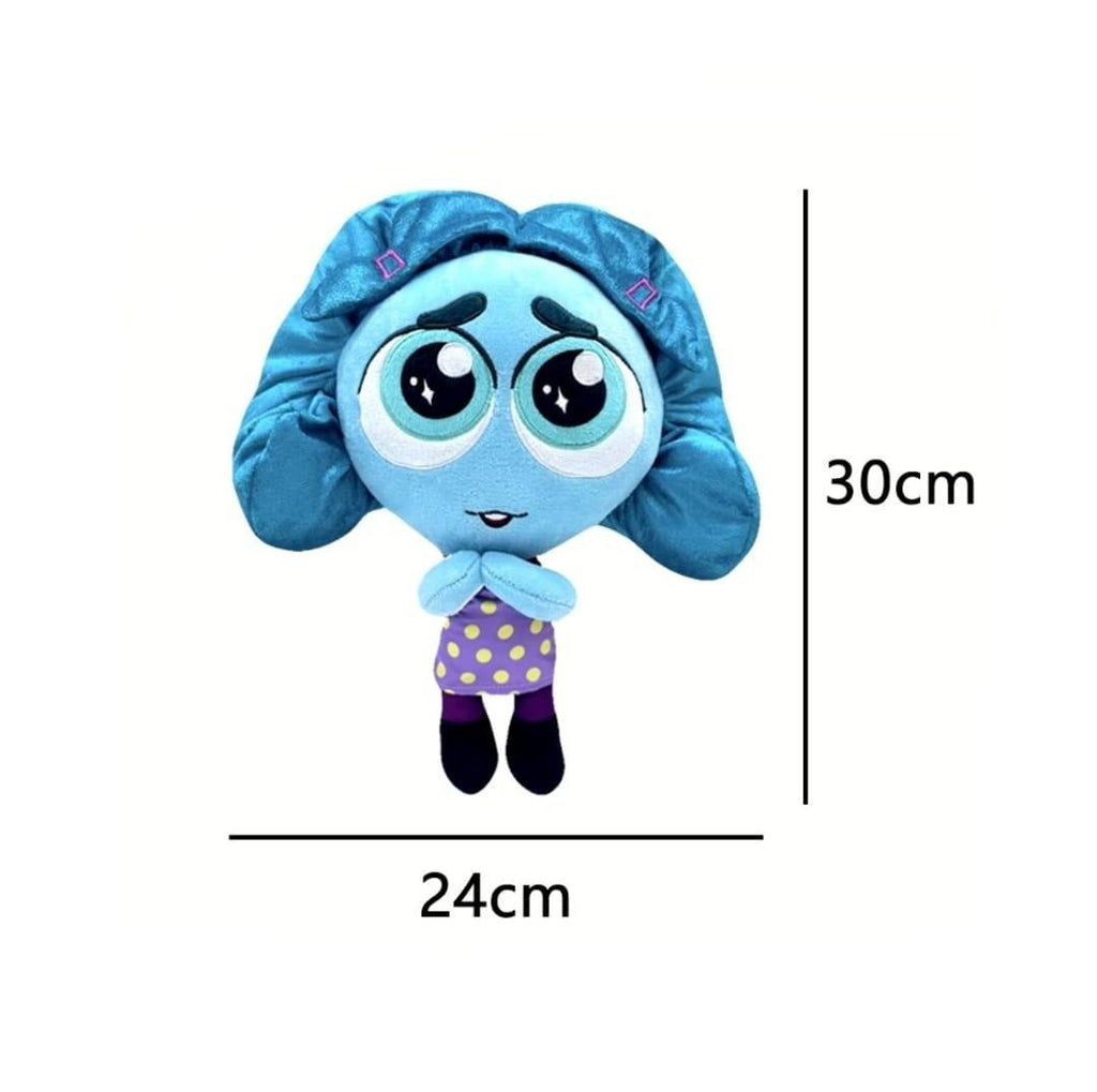 Set 4 Mascote de plus, Emotii, Inside out, albastru, 30 cm - 40 cm