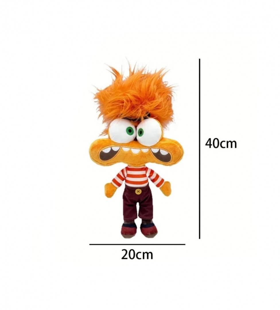 Set 4 Mascote de plus, Emotii, Inside out, albastru, 30 cm - 40 cm