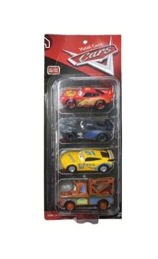 Set 4 Masinute metalice, tip Cars, 8 cm