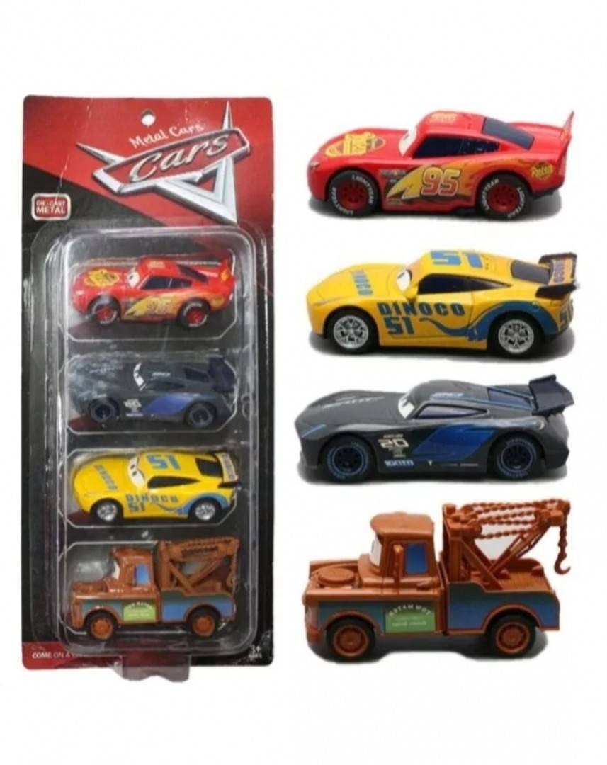 Set 4 Masinute metalice, tip Cars, 8 cm