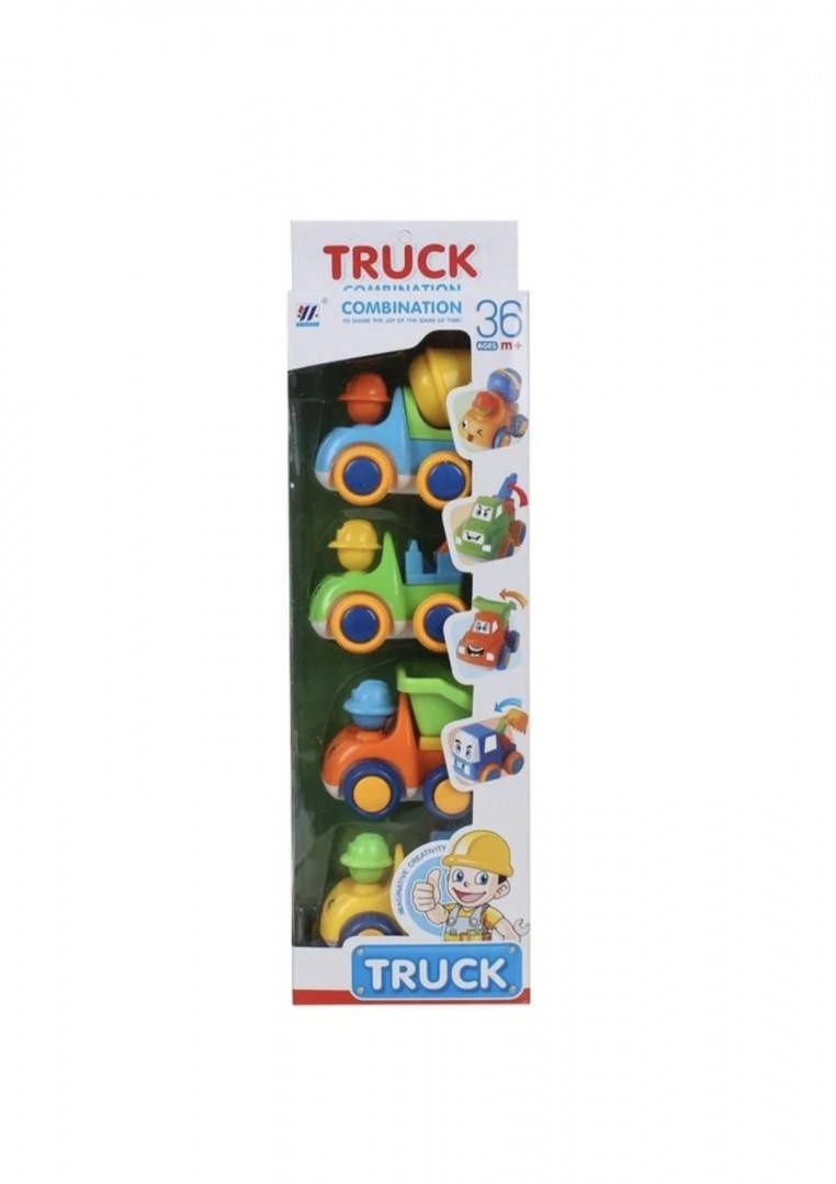 Set 4 Masinute Utilaje, MASHASHOP, multicolor, 8 cm