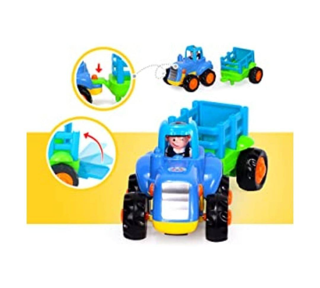 Set 4 Masinute, Vehicole de constructie, pentru bebelusi, multicolor, 18 luni+