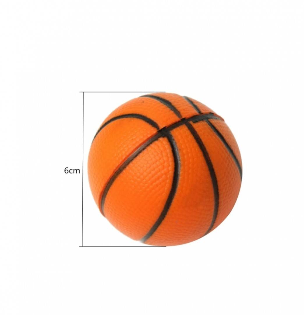 Set 4 Mingi Spuma, Fotbal, Baschet, Tenis, Baseball, multicolor, 6 cm