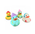 Set 4 Ratuste de baie, stropesc si plutesc, Distractive si Interactive, multicolor, 8 cm