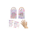 Set 40 autocolante de unghii pentru fetite, model Unicorn, DEPECHE, multicolor